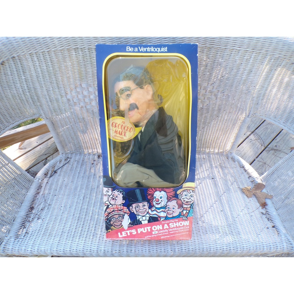 Vintage‎ Goldberger Groucho Marx Ventriloquist Celebrity Doll In Box Retro Toy
